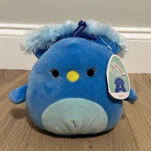 NWT Squishmallows Baby 5” Plush Blue Peacock - Priscilla